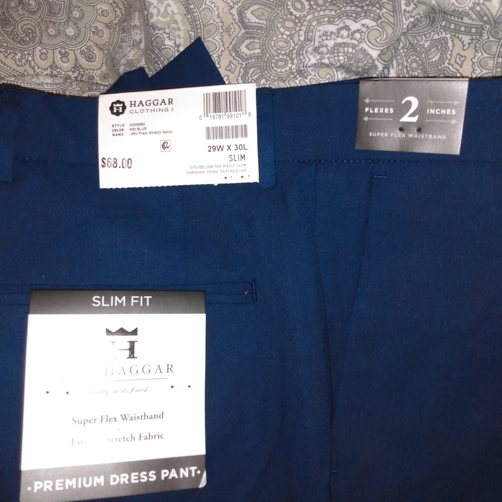 Haggar Men's blue dress pants